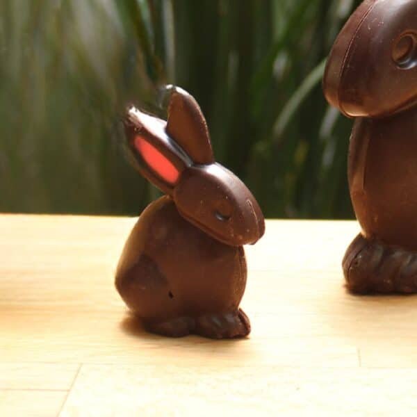 Pascua Conejos de chocolate oscuro
