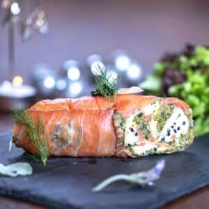 Tronco de salmón ahumado